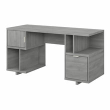 Load image into Gallery viewer, 60W Computer Desk with Drawer, Storage Shelves and Door

