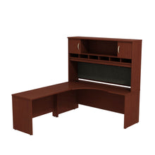 Load image into Gallery viewer, Left Handed Corner L Shaped Desk with Hutch
