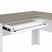 Load image into Gallery viewer, 60W L Shaped Desk with 5 Shelf Bookcase
