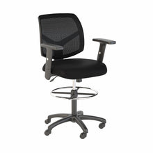 Load image into Gallery viewer, Petite Mesh Back Drafting Chair with Chrome Foot Ring
