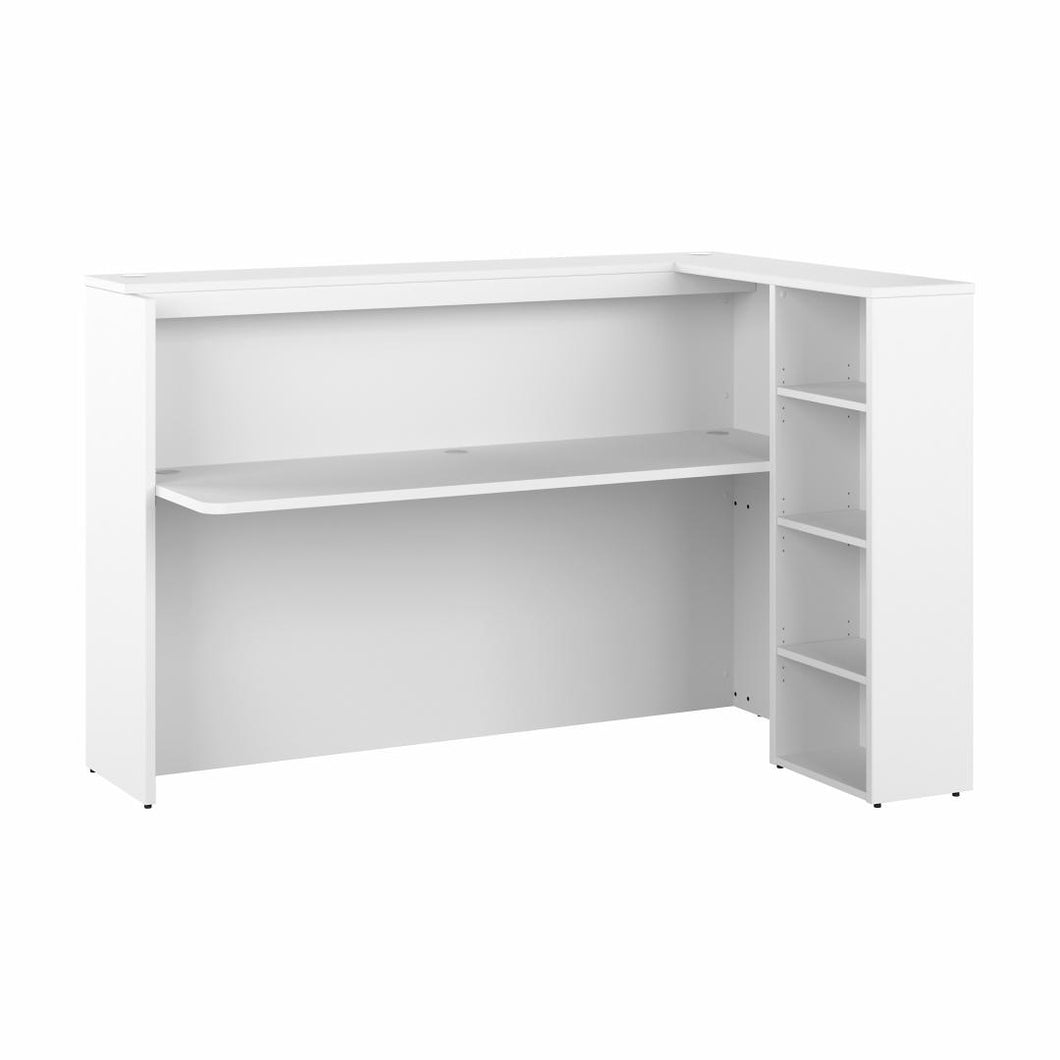 72W Reception Desk with Shelves
