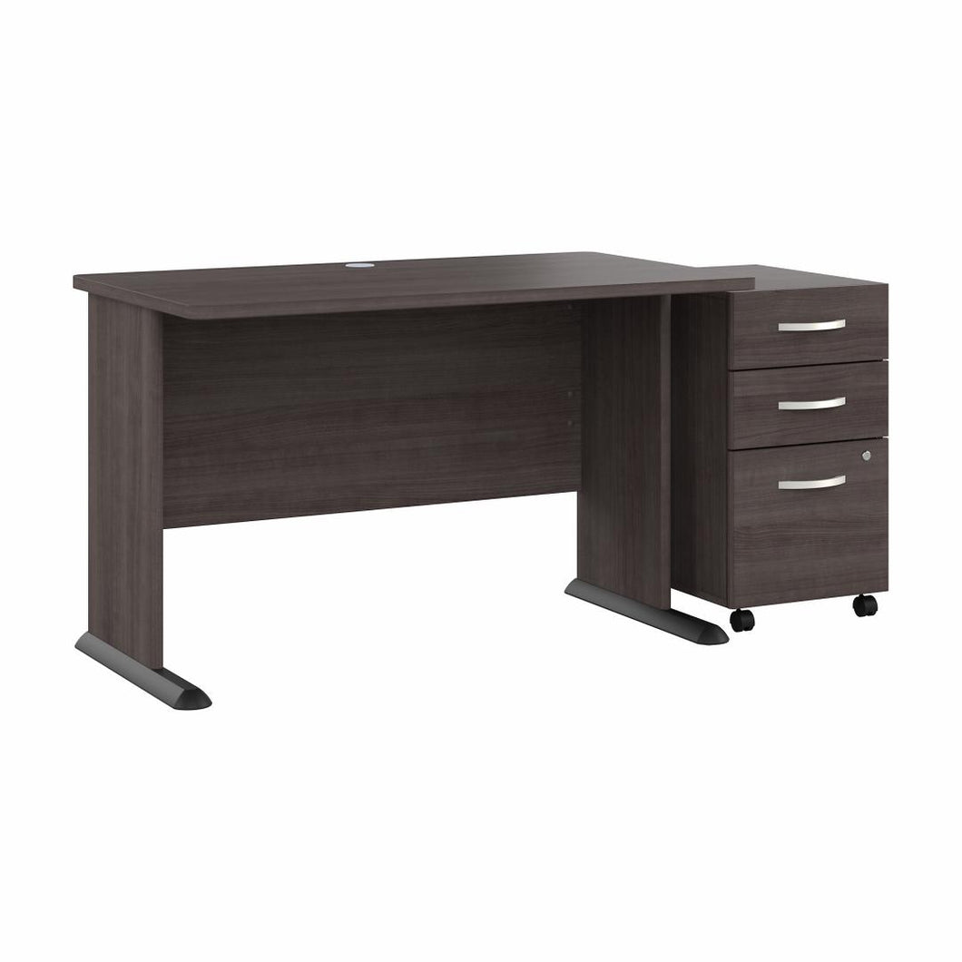 48W Computer Desk with 3 Drawer Mobile File Cabinet