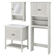 Load image into Gallery viewer, 32W Bathroom Vanity Sink with Mirror and Over Toilet Storage Cabinet
