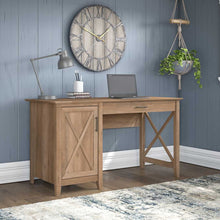 Load image into Gallery viewer, 54W Computer Desk with Keyboard Tray and Storage

