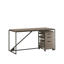 Load image into Gallery viewer, 62W Industrial Desk with 3 Drawer Mobile File Cabinet
