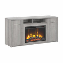 Load image into Gallery viewer, 60W Office Storage Cabinet with Doors and Electric Fireplace
