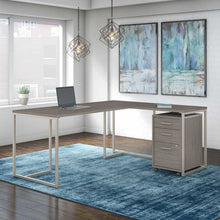 Load image into Gallery viewer, 72W L Shaped Desk with 30W Return and Mobile File Cabinet
