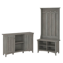 Load image into Gallery viewer, Entryway Storage Set with Hall Tree, Shoe Bench and Accent Cabinet
