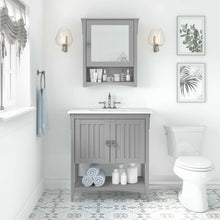 Load image into Gallery viewer, 32W Bathroom Vanity Sink and Medicine Cabinet with Mirror
