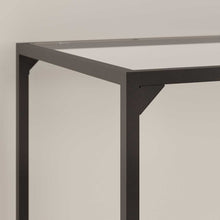 Load image into Gallery viewer, 60W Glass Top L Shaped Desk with Mid Back Ribbed Leather Office Chair
