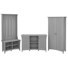 Load image into Gallery viewer, Entryway Storage Set with Hall Tree, Shoe Bench and Accent Cabinets
