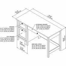 Load image into Gallery viewer, 54W Computer Desk with Drawers
