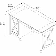 Load image into Gallery viewer, 54W Computer Desk with Keyboard Tray and Storage

