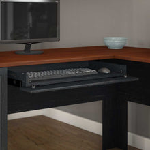 Load image into Gallery viewer, 60W L Shaped Desk and 2 Door Storage Cabinet with File Drawer
