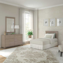 Load image into Gallery viewer, Dresser with Mirror and Twin Size Headboard
