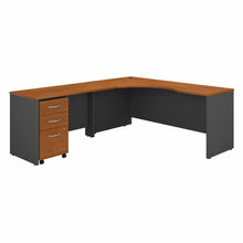 Load image into Gallery viewer, 72W Left Handed Corner Desk and Mobile File Cabinet

