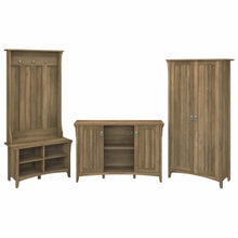 Load image into Gallery viewer, Entryway Storage Set with Hall Tree, Shoe Bench and Accent Cabinets
