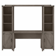 Load image into Gallery viewer, 48W Farmhouse Writing Desk with Bookshelves
