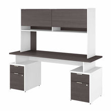 Load image into Gallery viewer, 72W Desk with 4 Drawers and Hutch
