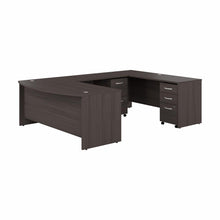 Load image into Gallery viewer, 72W x 36D U Shaped Desk and Mobile File Cabinets
