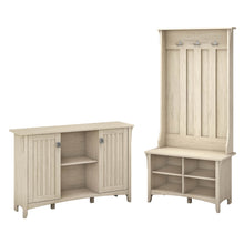Load image into Gallery viewer, Entryway Storage Set with Hall Tree, Shoe Bench and Accent Cabinet
