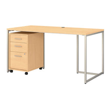 Load image into Gallery viewer, 60W Table Desk with 3 Drawer Mobile File Cabinet
