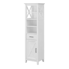 Load image into Gallery viewer, Tall Narrow Bookcase Cabinet

