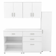 Load image into Gallery viewer, 5 Piece Modular Garage Storage Set with Floor and Wall Cabinets
