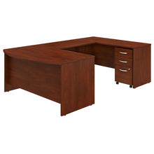 Load image into Gallery viewer, 60W x 36D U Shaped Desk with Mobile File Cabinet
