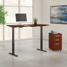 Load image into Gallery viewer, 60W x 30D Height Adjustable Standing Desk with Storage
