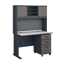 Load image into Gallery viewer, 48W Desk with Hutch and Mobile File Cabinet
