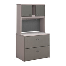 Load image into Gallery viewer, 36W Lateral File Cabinet with Hutch
