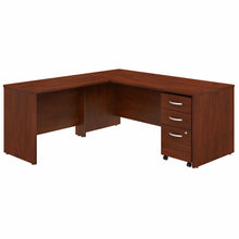 Load image into Gallery viewer, 72W x 30D L Shaped Desk with Mobile File Cabinet and 42W Return
