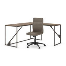 Load image into Gallery viewer, 62W L Shaped Industrial Desk and Chair Set
