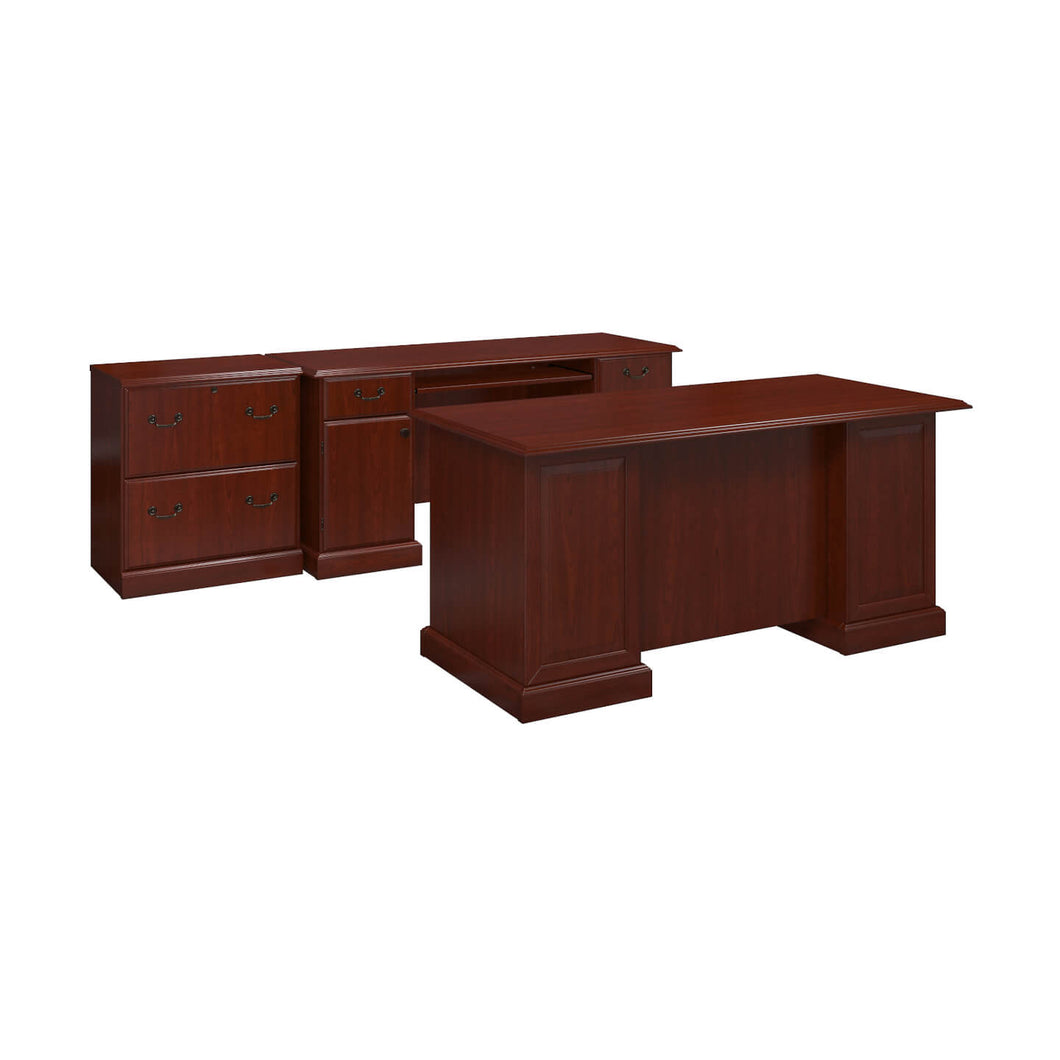 Manager's Desk, Credenza and Lateral File Cabinet