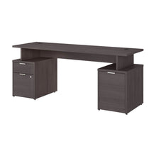 Load image into Gallery viewer, 72W Desk with Drawers and Small Storage Cabinet
