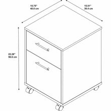 Load image into Gallery viewer, 2 Drawer Mobile File Cabinet
