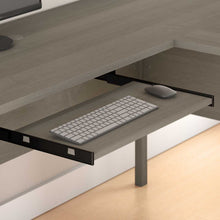 Load image into Gallery viewer, 60W L Shaped Desk with Mid Back Leather Box Chair
