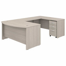 Load image into Gallery viewer, 60W x 36D U Shaped Desk with Mobile File Cabinet
