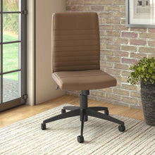Load image into Gallery viewer, Mid Back Ribbed Leather Office Chair
