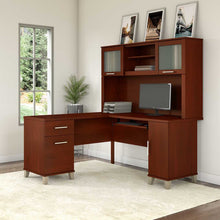Load image into Gallery viewer, 60W L Shaped Desk with Hutch
