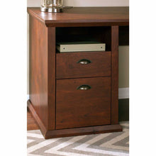 Load image into Gallery viewer, 50W Home Office Desk with Lateral File Cabinet and 5 Shelf Bookcase
