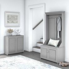 Load image into Gallery viewer, Hall Tree with Storage Bench and 2 Door Cabinet
