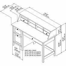 Load image into Gallery viewer, 54W Computer Desk with Drawers and Desktop Organizer
