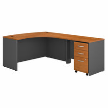 Load image into Gallery viewer, Right Handed L Shaped Desk with Mobile File Cabinet
