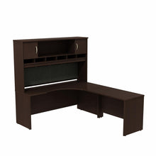 Load image into Gallery viewer, Right Handed Corner L Shaped Desk with Hutch
