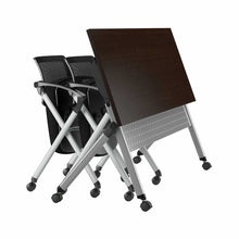 Load image into Gallery viewer, 60W x 24D Folding Training Table with Set of 2 Folding Chairs
