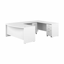 Load image into Gallery viewer, 72W x 36D U Shaped Desk and Mobile File Cabinets
