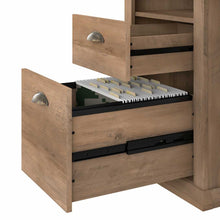 Load image into Gallery viewer, 50W Home Office Desk with Lateral File Cabinet and 5 Shelf Bookcase
