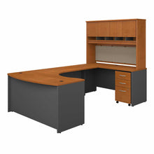 Load image into Gallery viewer, 60W Right Handed Bow Front U Shaped Desk with Storage
